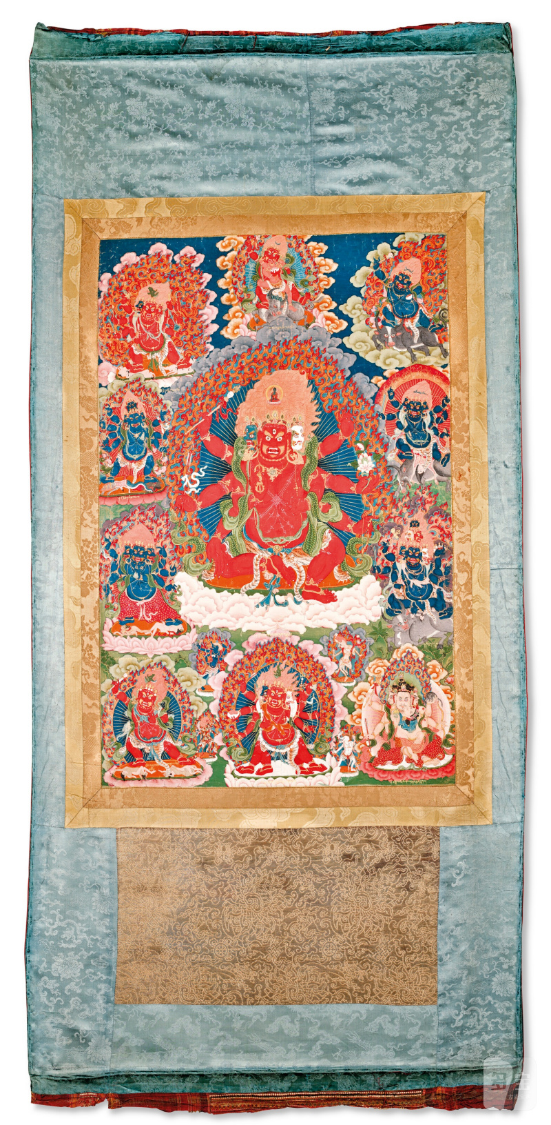 THANGKA REPRÉSENTANT HAYAGRIVA  BHOUTAN, XVIIIE-XIXE SIÈCLE - 图7